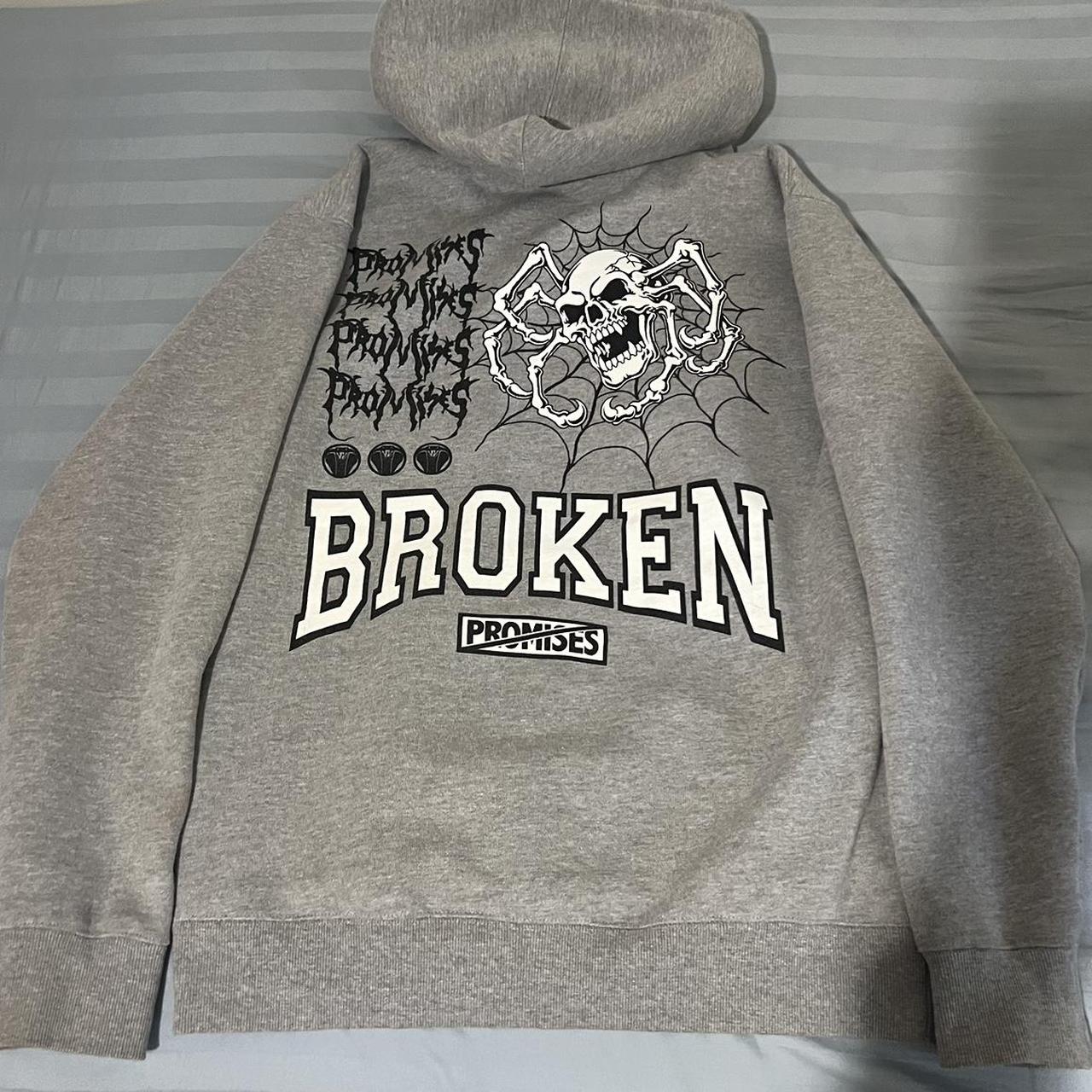 Orders broken promises white hoodie