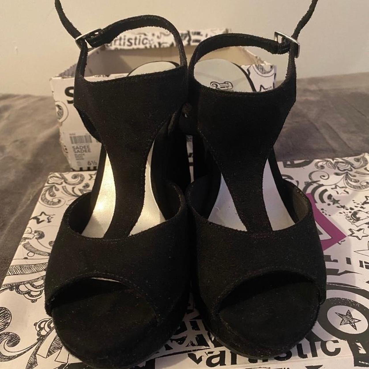 4 inch wedge heels best sale