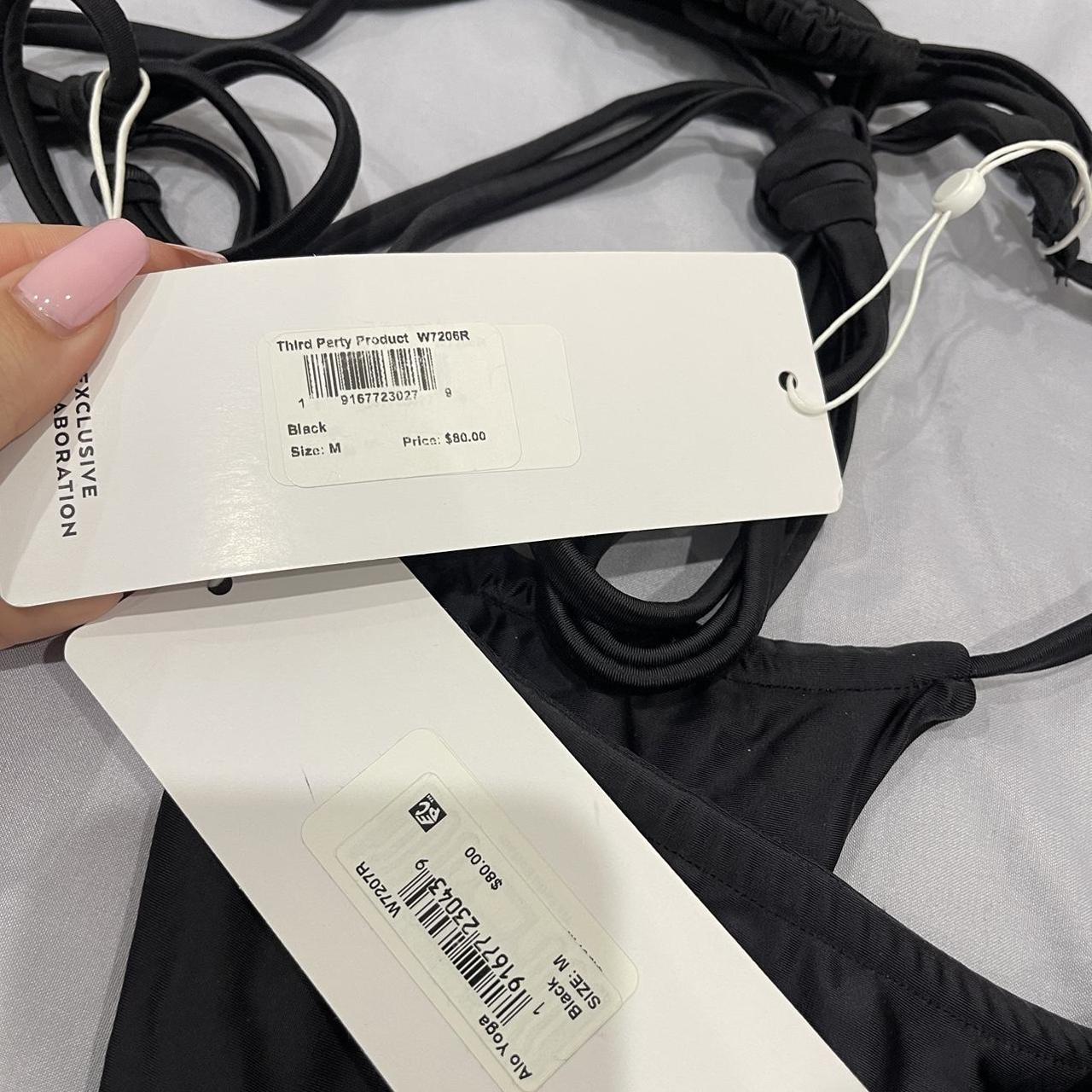 Alo Yoga Women's Black Bikinisandtankinisets Depop