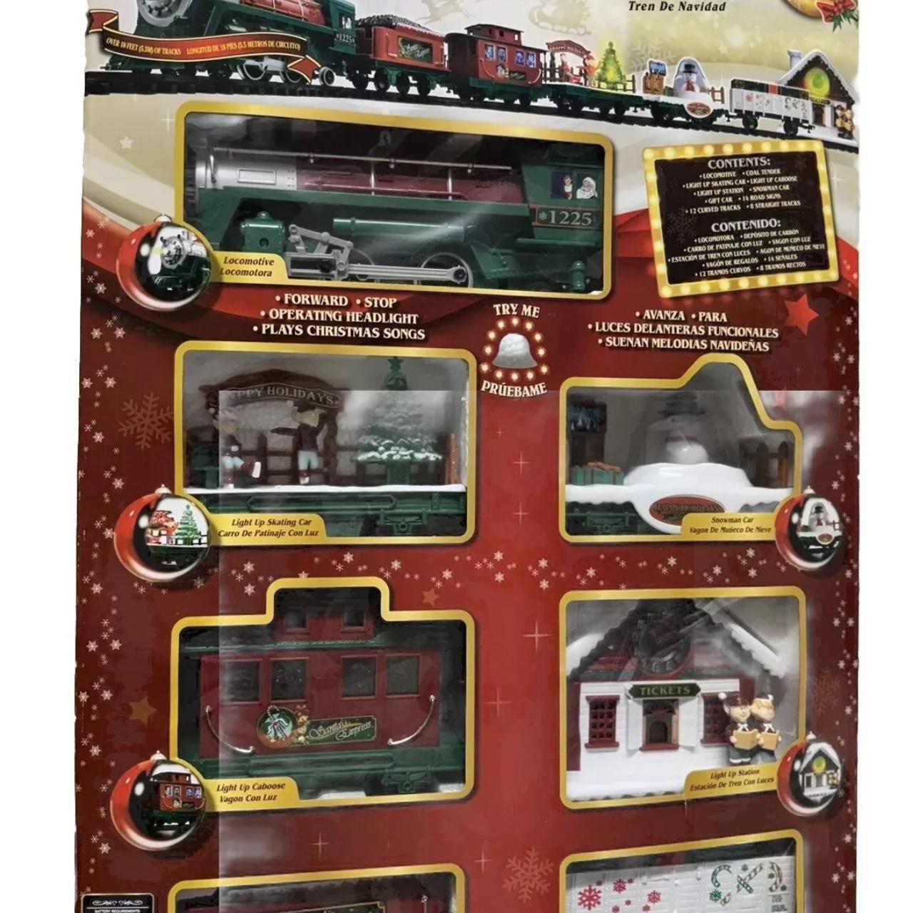 EZTEC 35 Pieces Battery Operated Santa Express Train Set plays hot Christmas Music