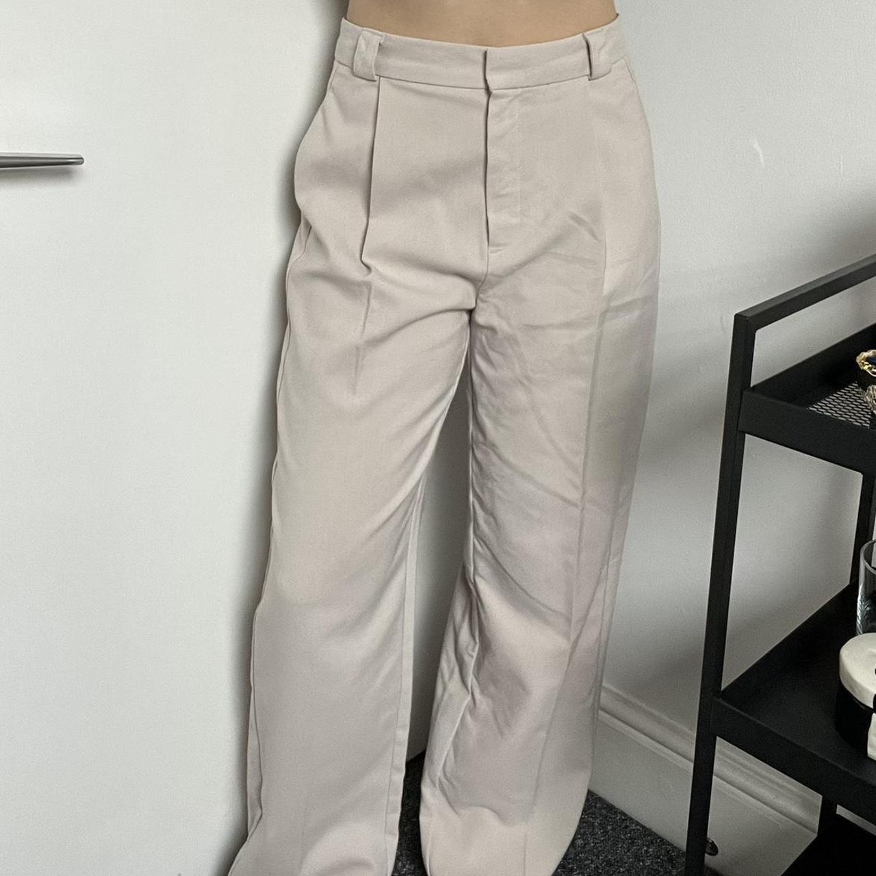 Primark Women's Cream Trousers Depop