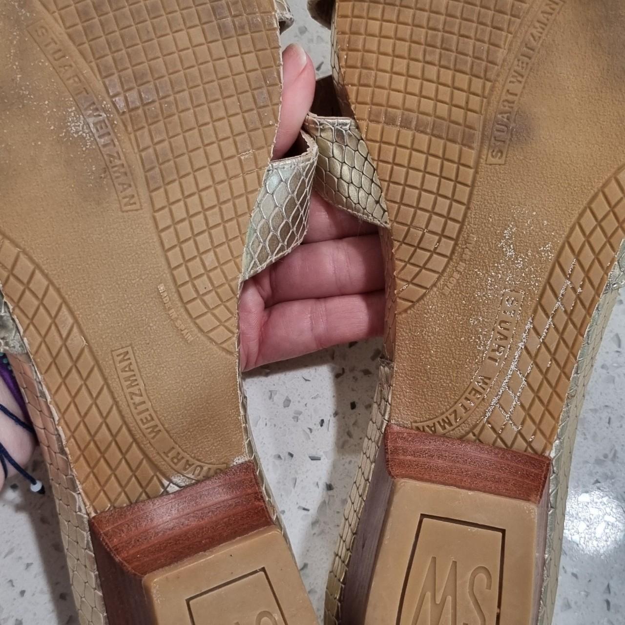 Stuart Weitzman Women's Slides - Gold - US 10 – S… - image 4