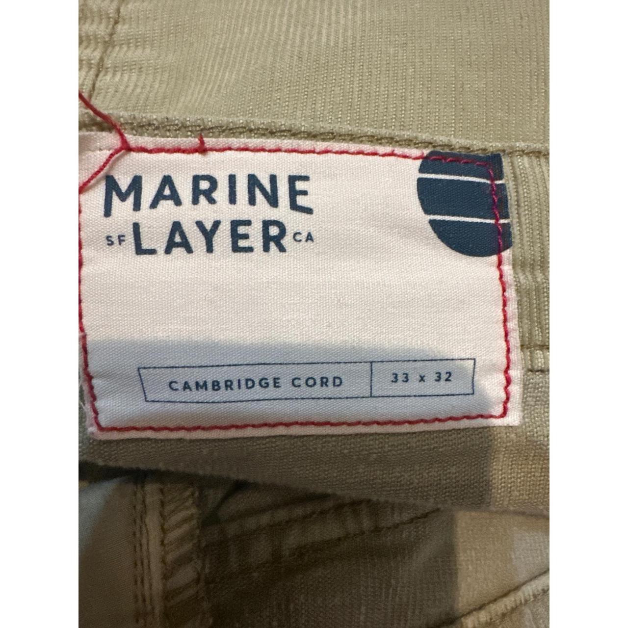 Marine Layer Men's Pants - Tan - 33" – Basic cord… - image 3