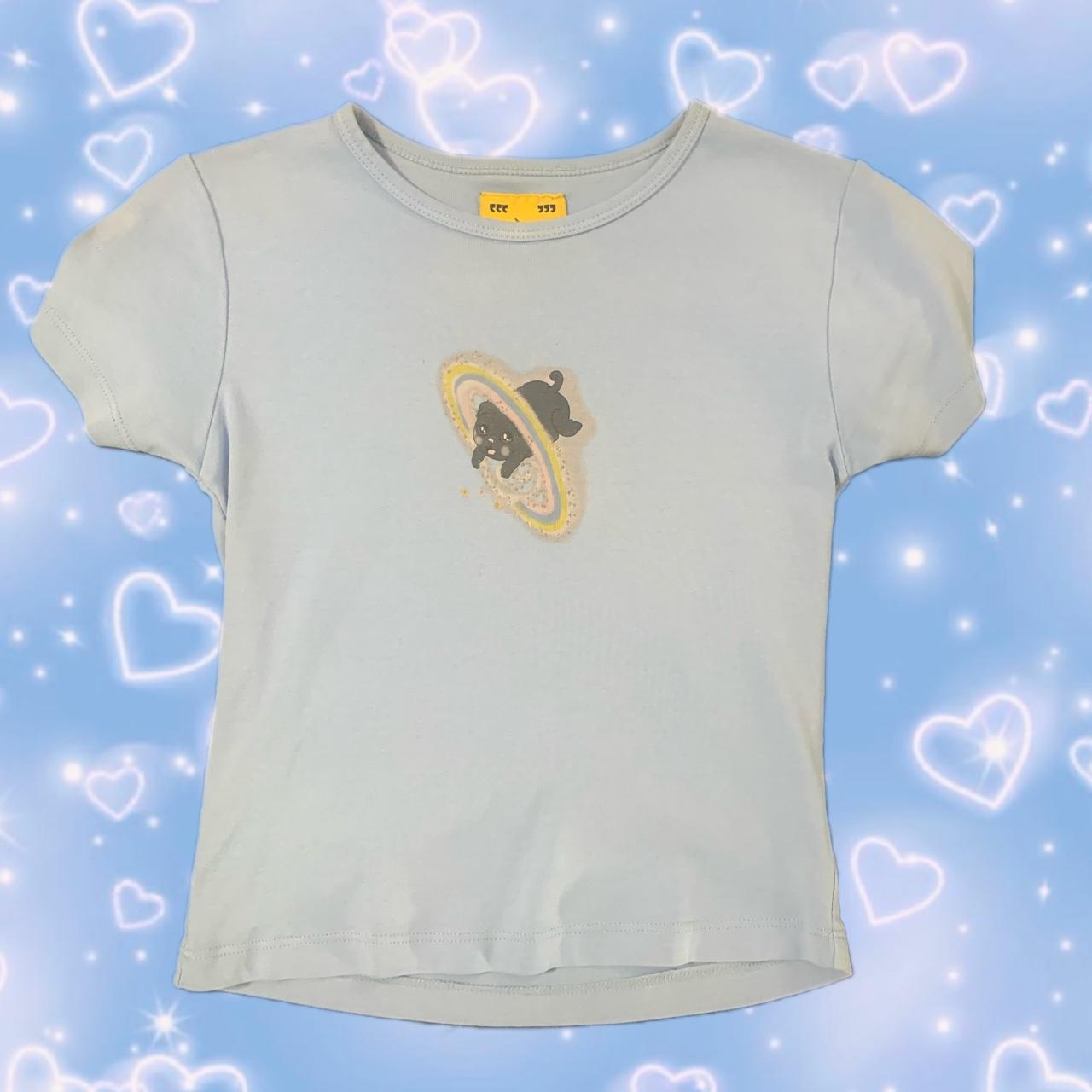 unif cosmic nightmare baby tee size small but could... - Depop