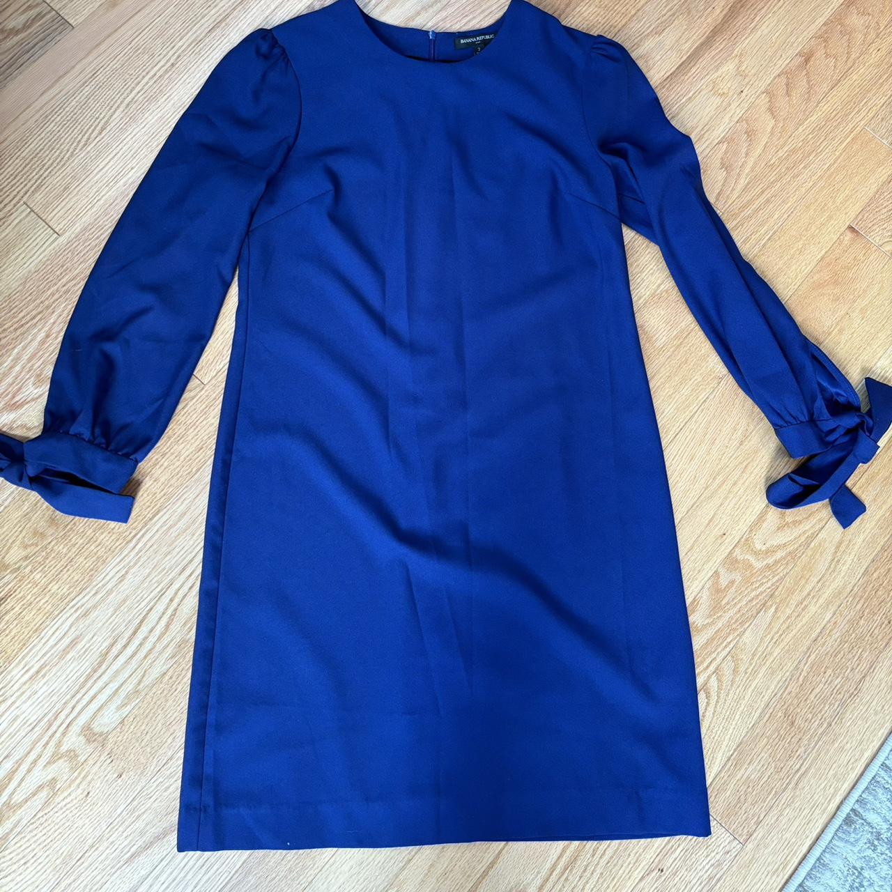 Banana republic royal blue dress best sale