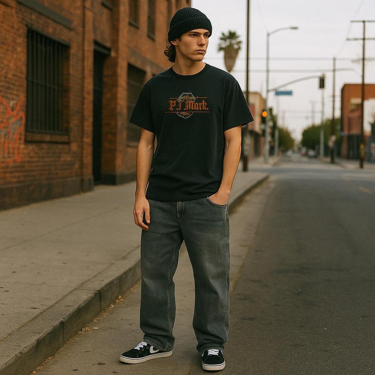 Source Unknown Men's Distressed Jeans - Grey - 34… - image 1