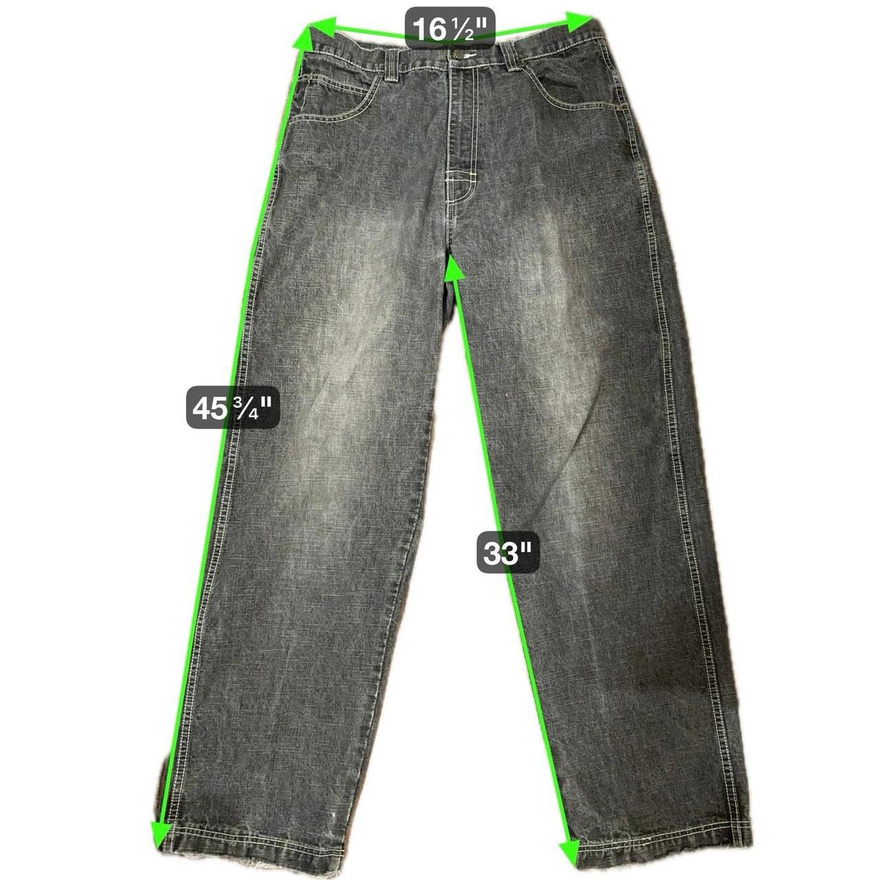 Source Unknown Men's Distressed Jeans - Grey - 34… - image 8