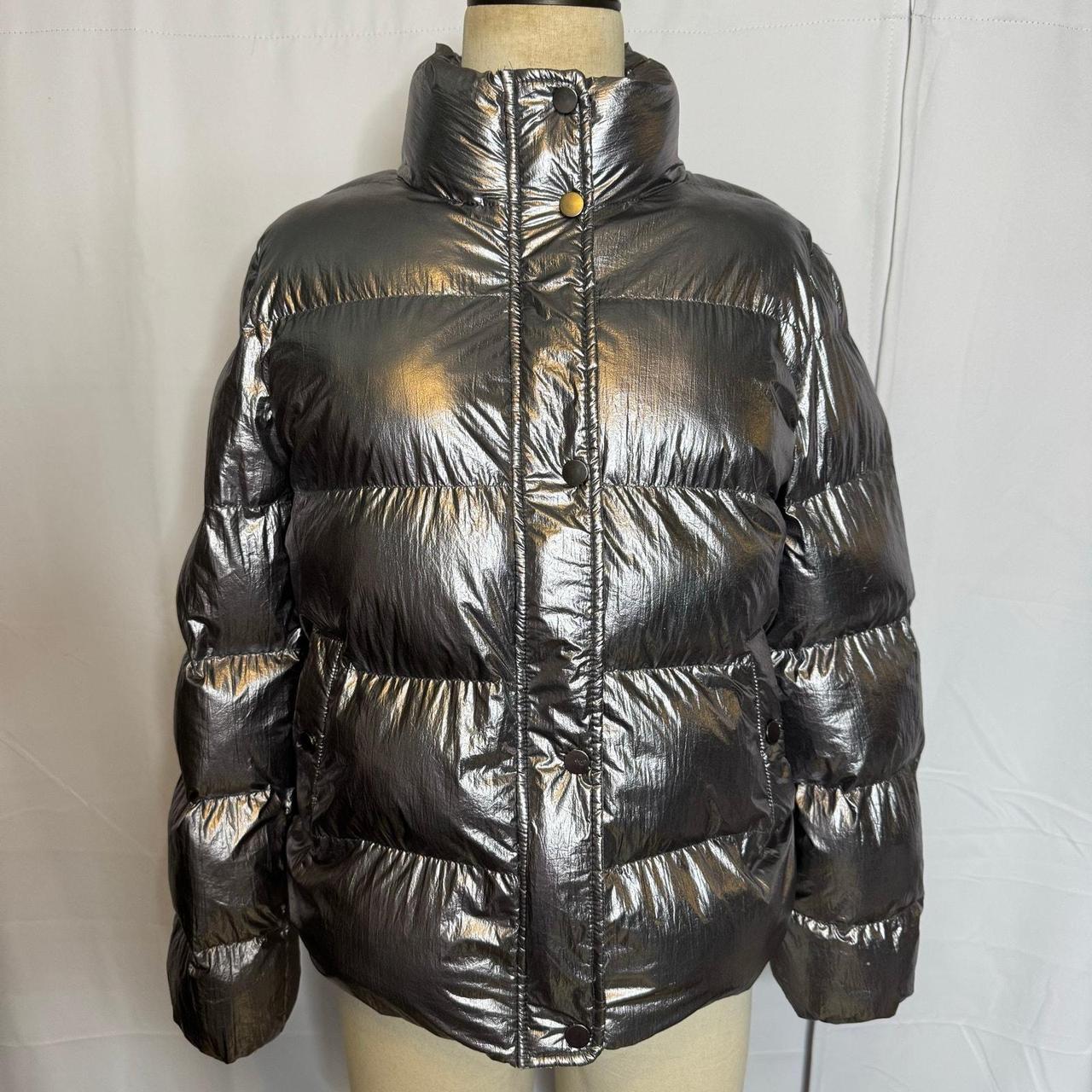 Source Unknown Women's Puffer Jacket - Silver - M… - image 2