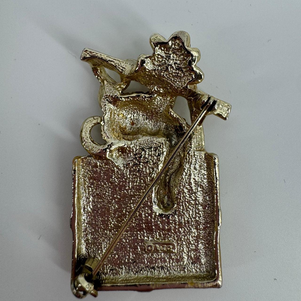 Source Unknown Women's Brooch - Gold – AJC Vintag… - image 2