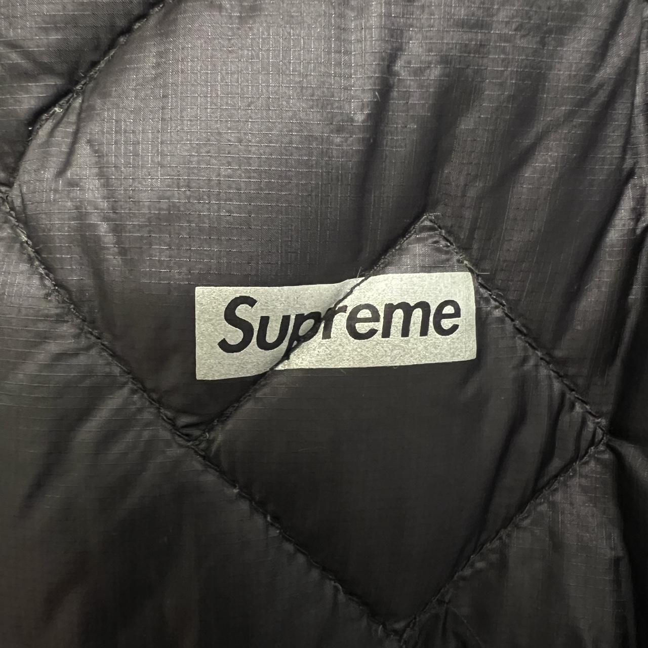 Supreme Spellout Quilted Lightweight Down Jacket - | Depop