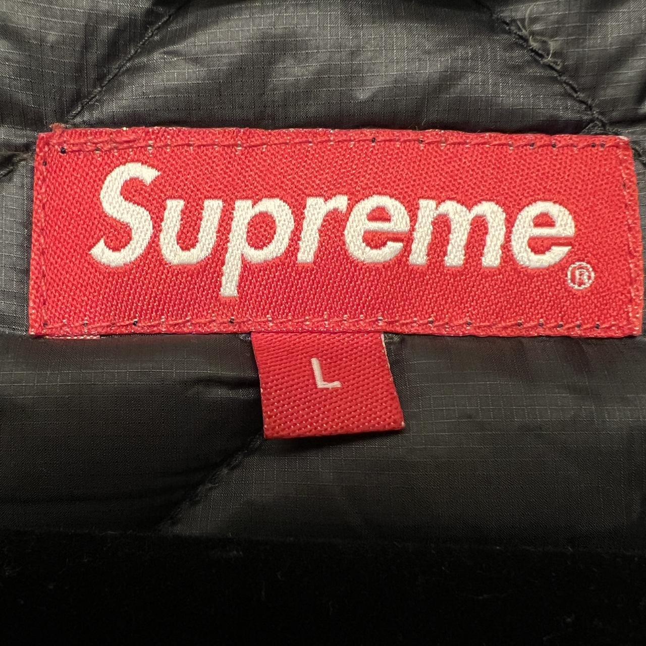 Supreme Spellout Quilted Lightweight Down Jacket - | Depop