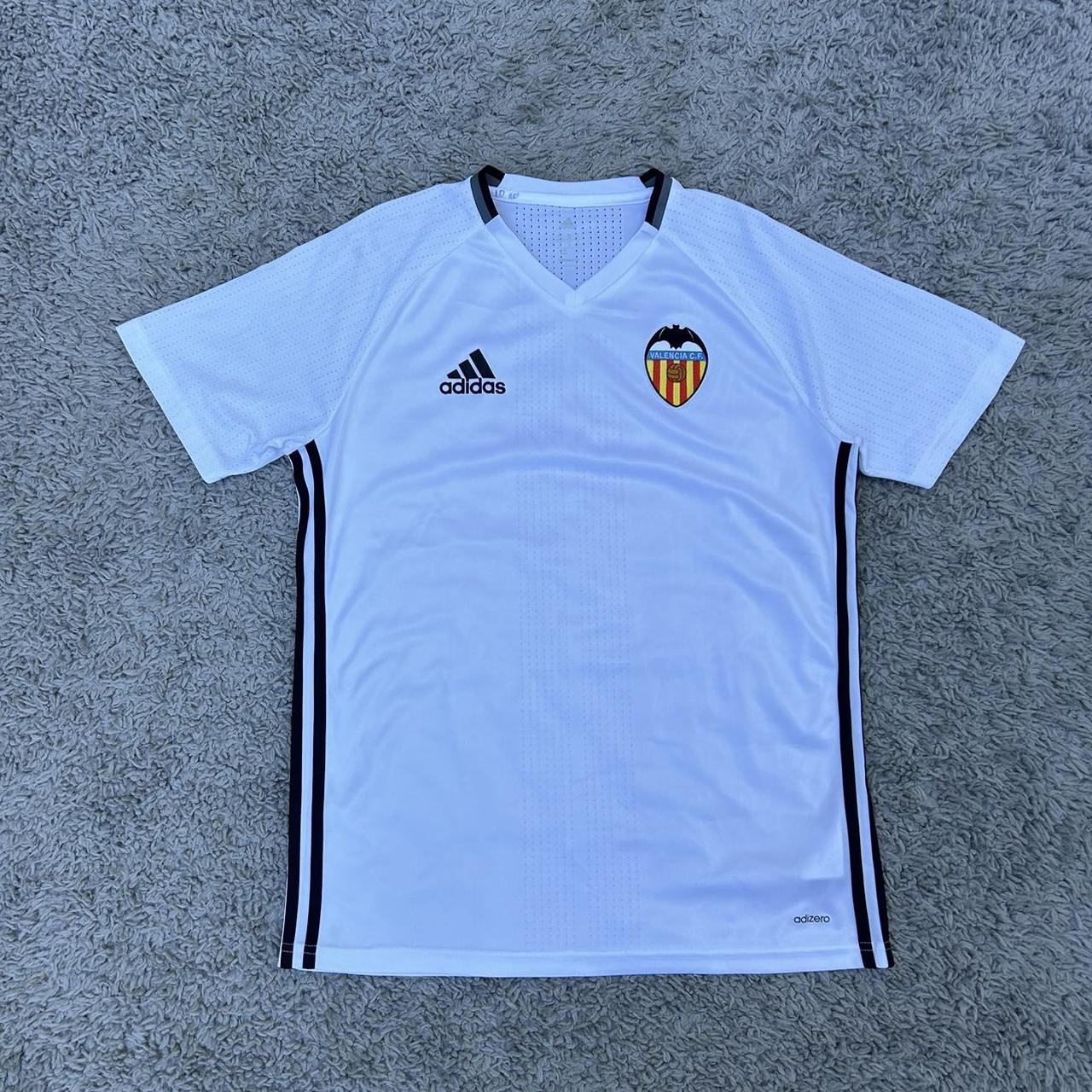 2015 16 Adidas FC Valencia Soccer Jersey White La. Depop