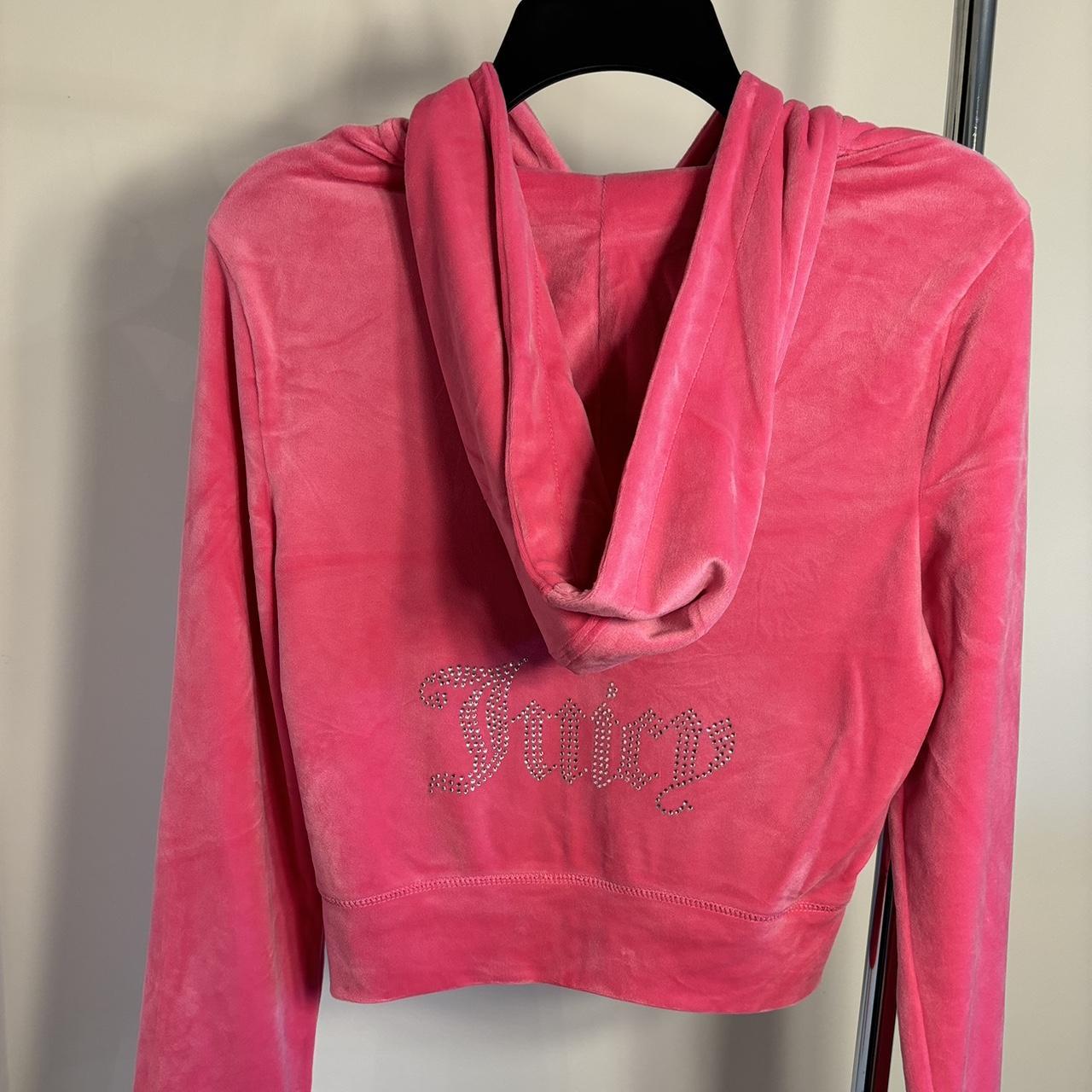 Juicy Couture Velour Pink Hoodie Size shops Medium NWT