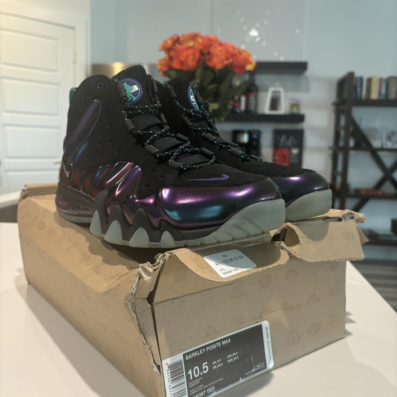 nike barkley posite eggplant