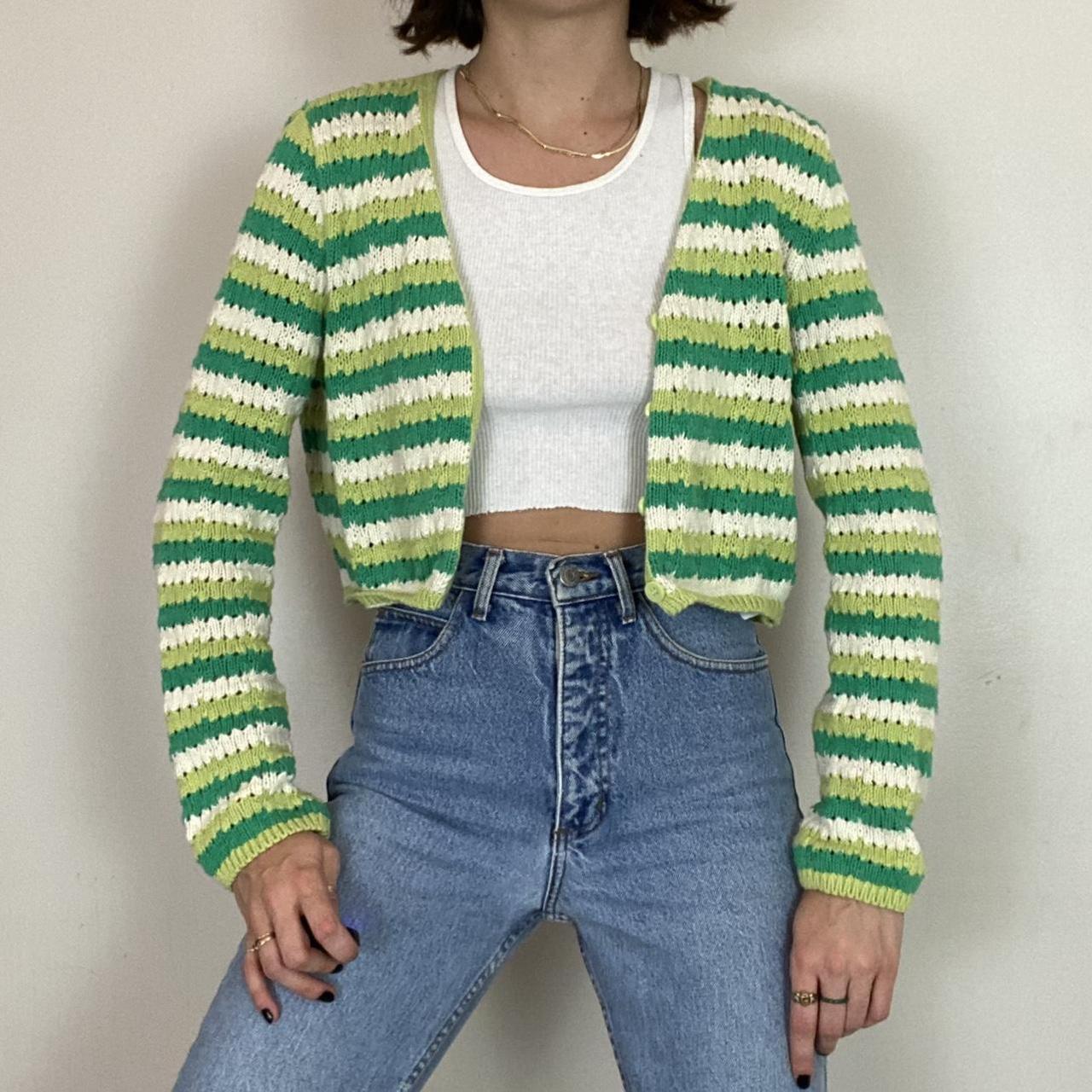 striped cardigan zara