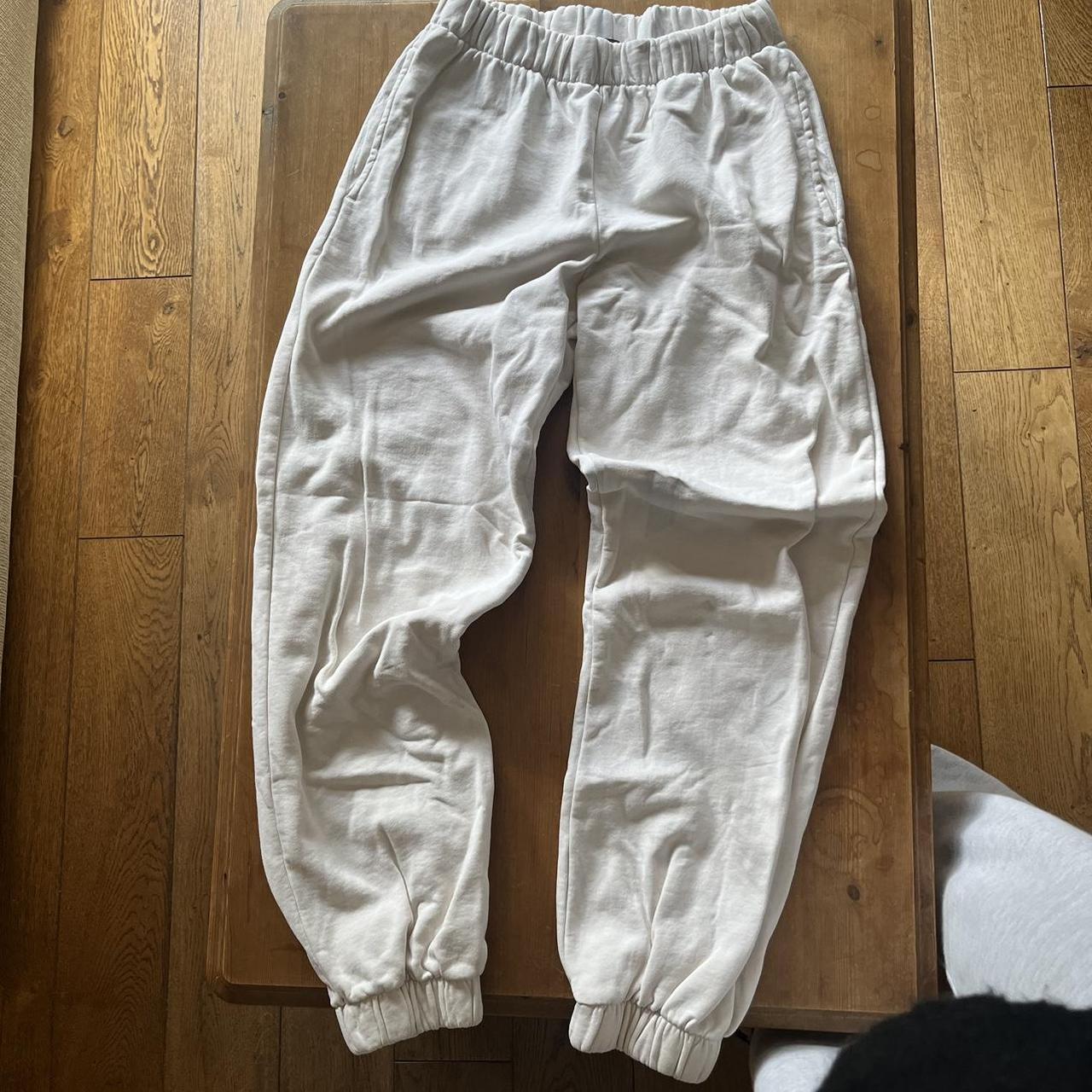 Brandy Melville joggers / trackies in cream colour.... - Depop