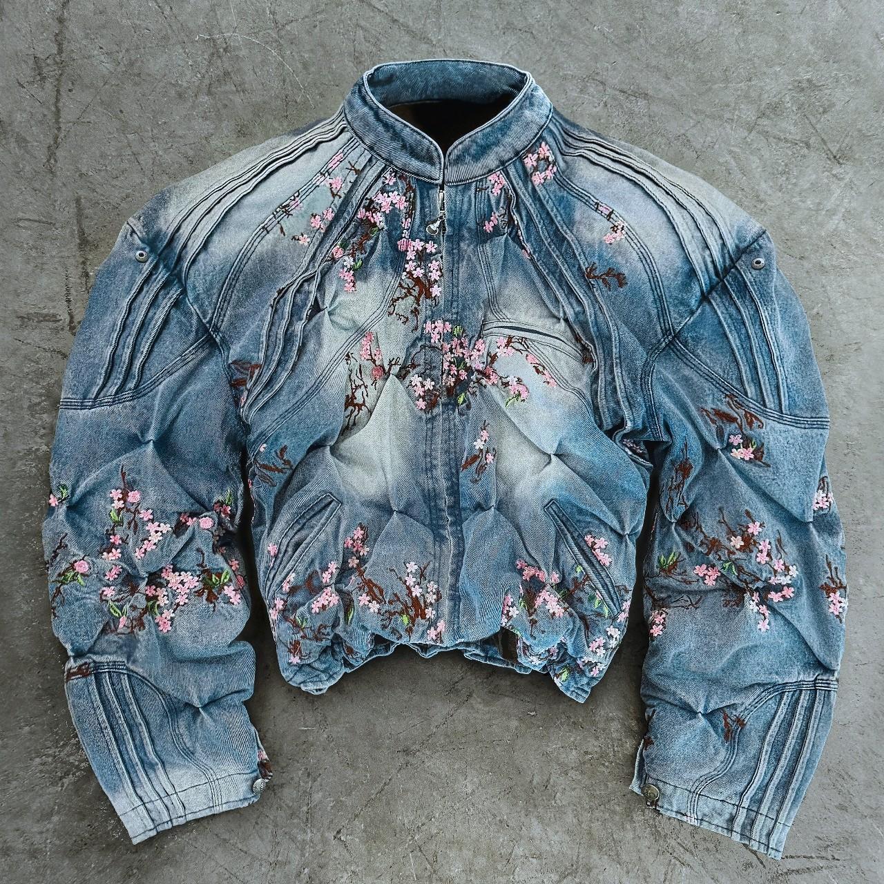 格安 BLOSSOM CHERRY BADSON DENIM 新作 JKT ジャケット・アウター