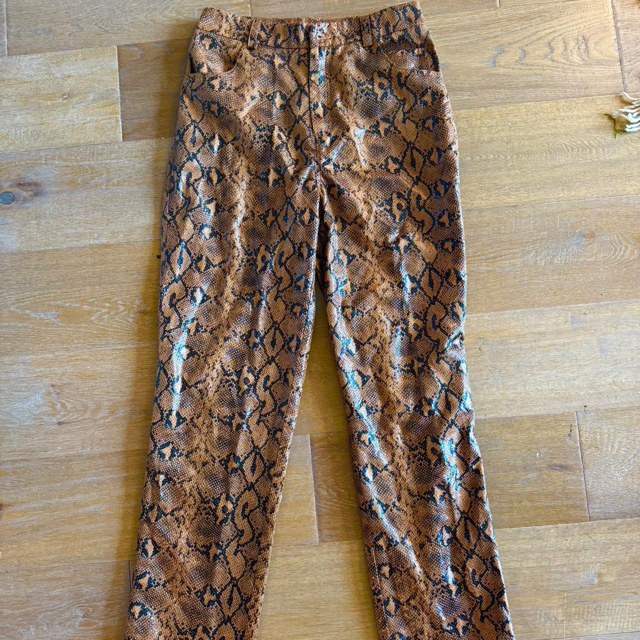 Women's Pants - Brown/Multi - S – Python print ve… - image 3