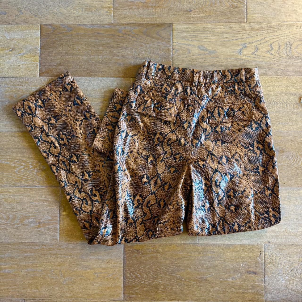 Women's Pants - Brown/Multi - S – Python print ve… - image 4