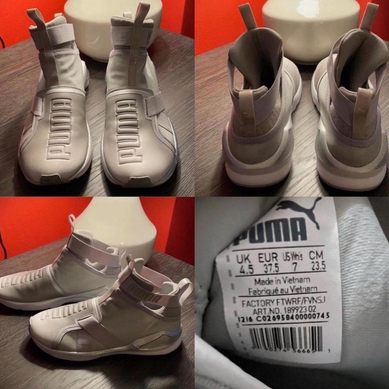 PUMA x Fenty Fierce Strap Gray Cross Trainers Color Depop