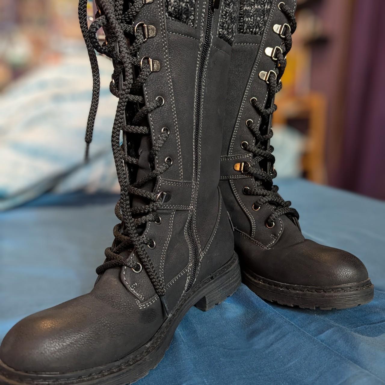 Black Patrizia Boots Patrizia By Spring Step Fur Calf Black Boots