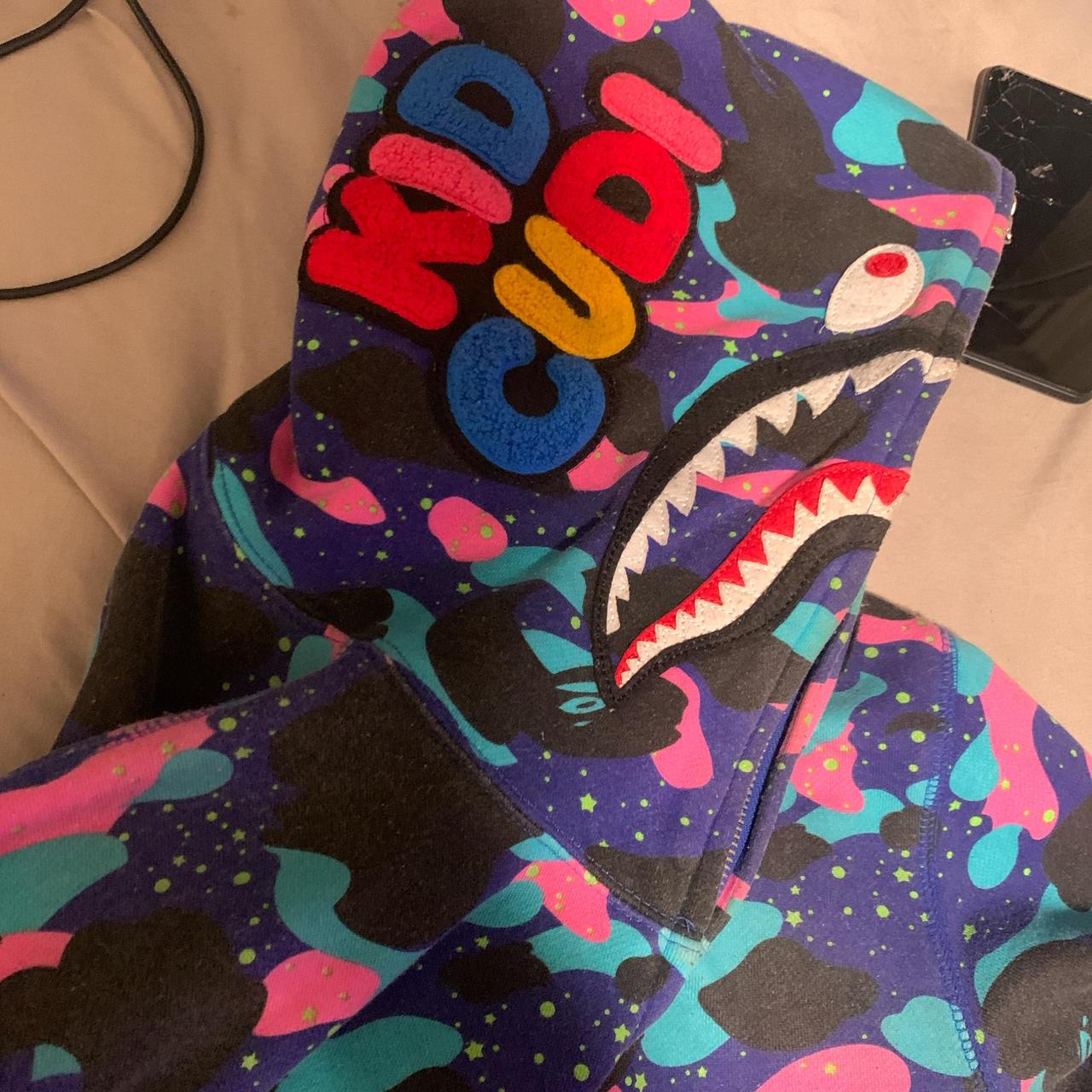 BAPE x Kid Cudi Shark Full Zip Hoodie 'Navy' Dm...