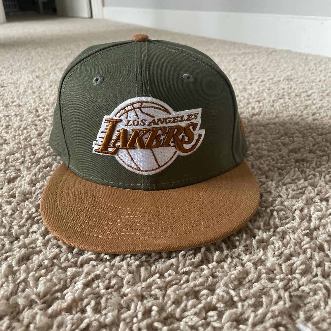 Lakers green and brown hat#lakers#NBA, one size