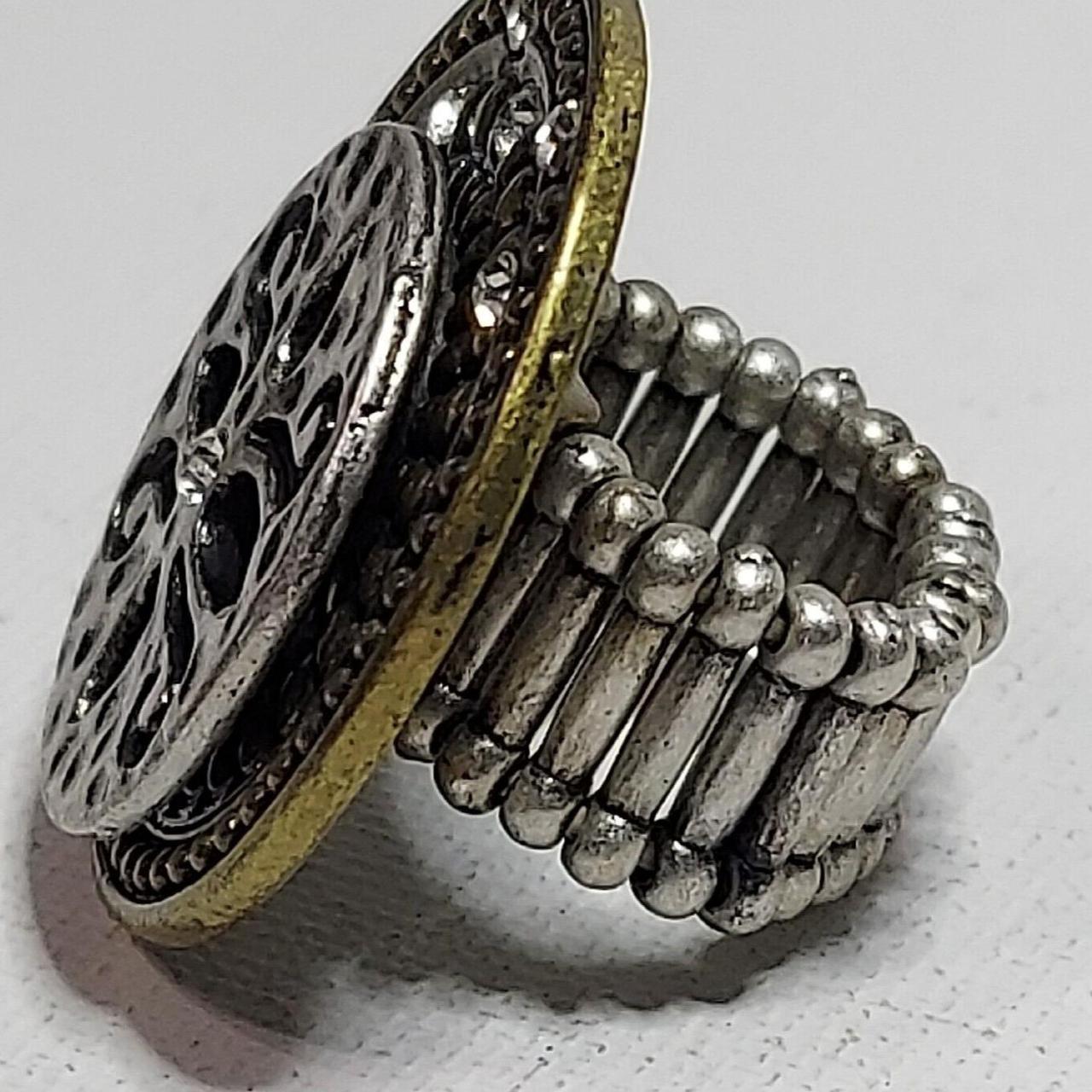 Preloved Women's Ring - Multi – Ring stretch Meta… - image 2