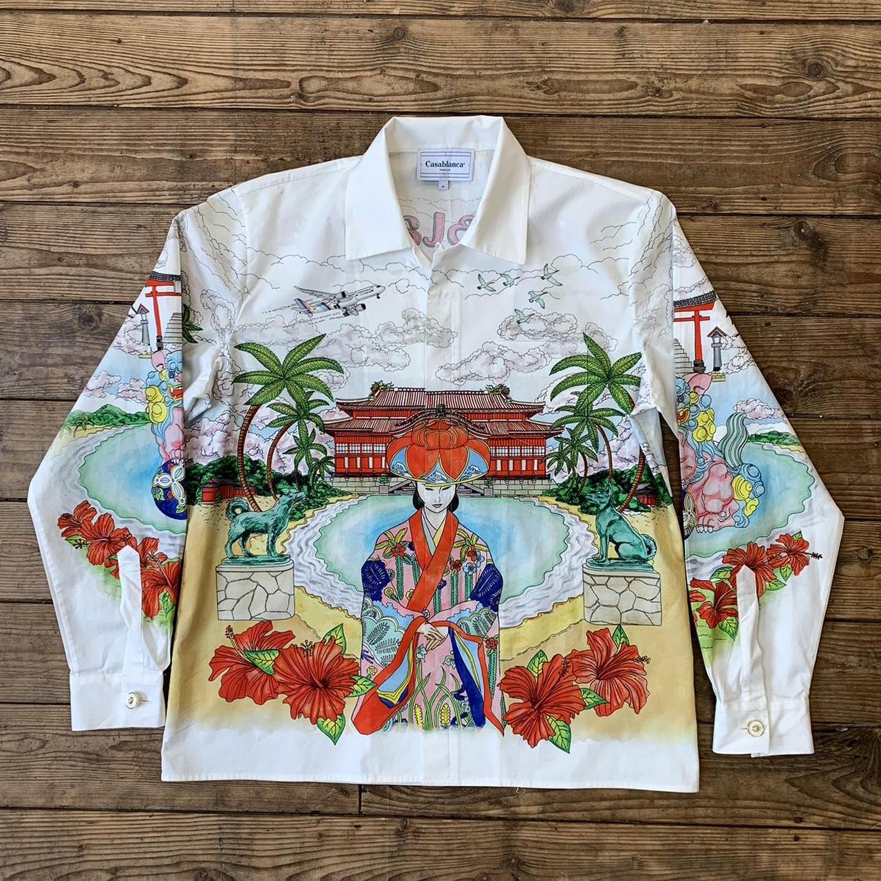 Casablanca Okinawa Cotton Shirt Stunning... - Depop
