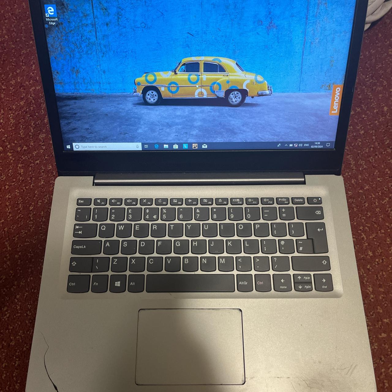 Silver Lenovo laptop but it is in safe mode and I... - Depop