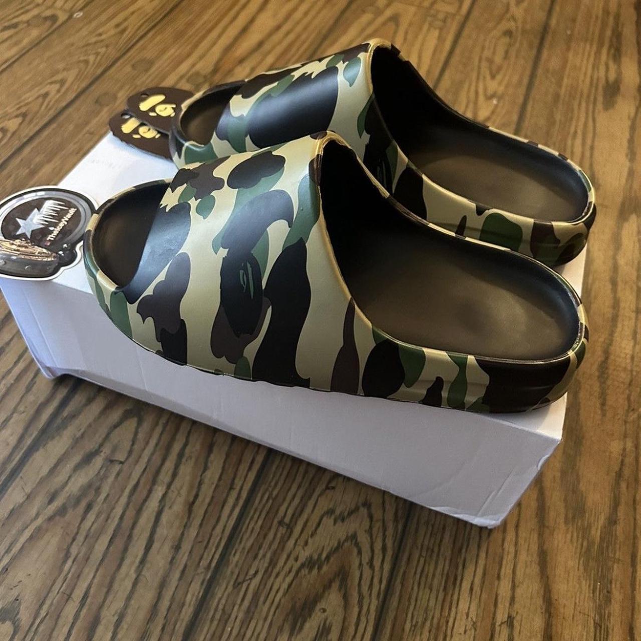 Bape 1st camo slide color green #bape #slides #camo | Depop Bape 1st camo slide color green #bape #slides #camo | Depop