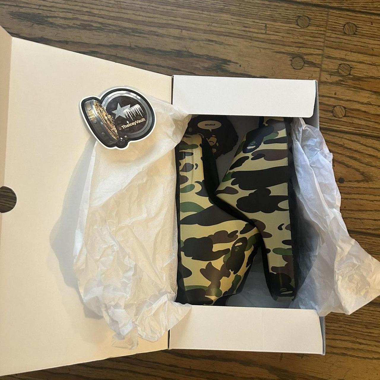 Bape 1st camo slide color green #bape #slides #camo | Depop Bape 1st camo slide color green #bape #slides #camo | Depop