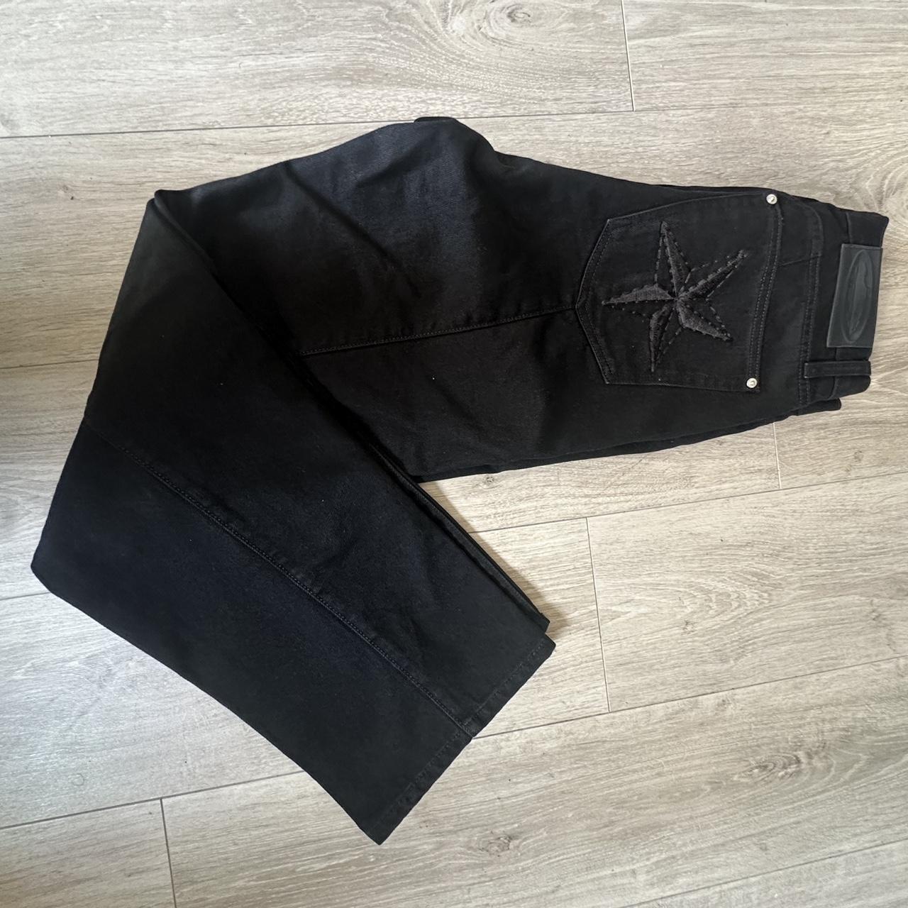 パンツ Corteiz C-Star Jeans - Triple Black Corteiz C-Star Stitch-Down Jeans Triple Black Men's - SS24 - US