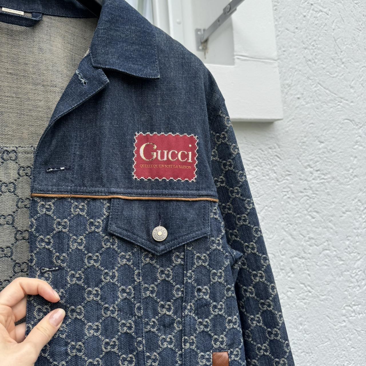 GUCCI GG Denim Jacket “men” jacket but worn a few | Depop GUCCI GG Denim Jacket “men” jacket but worn a few | Depop