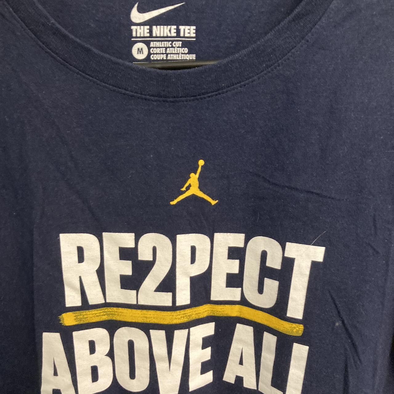 Jordan, Shirts, Michigan Basketball Re2pect Above All