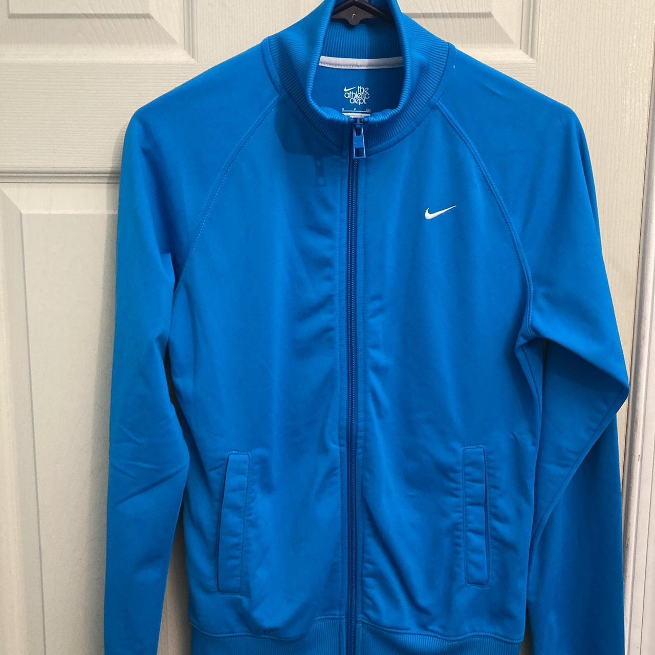 Nike light turquoise aqua blue lightweight zip up