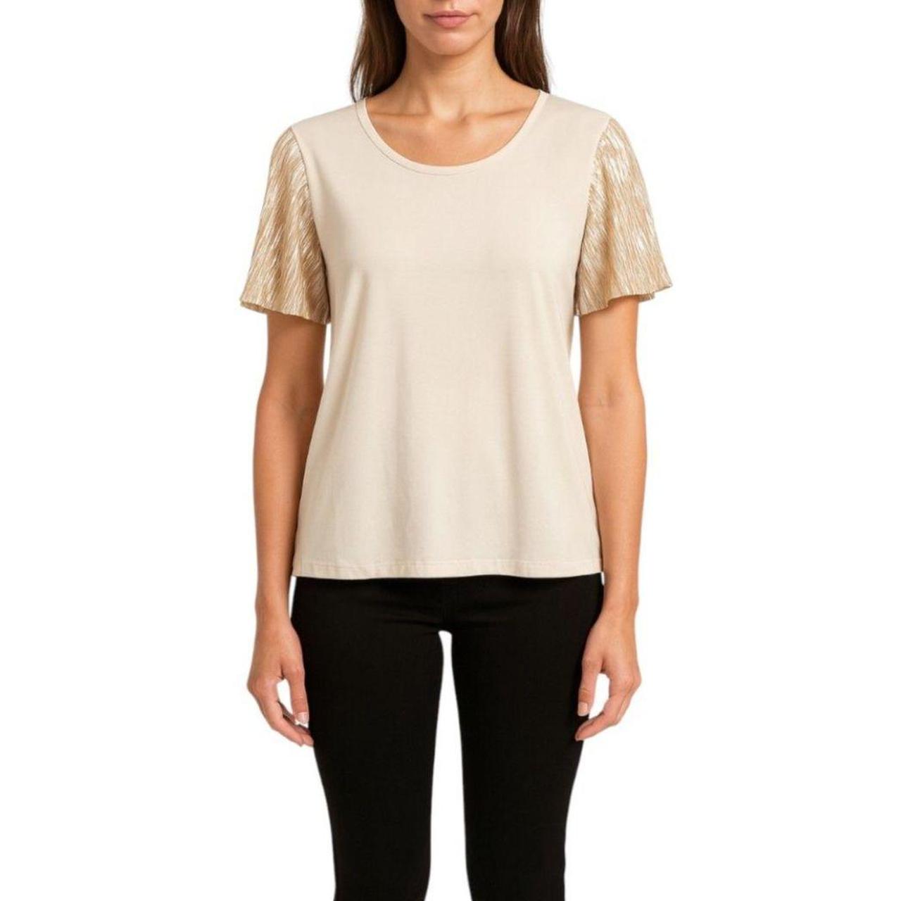 Source Unknown Women's Blouse - Tan/Gold - L – El… - image 1
