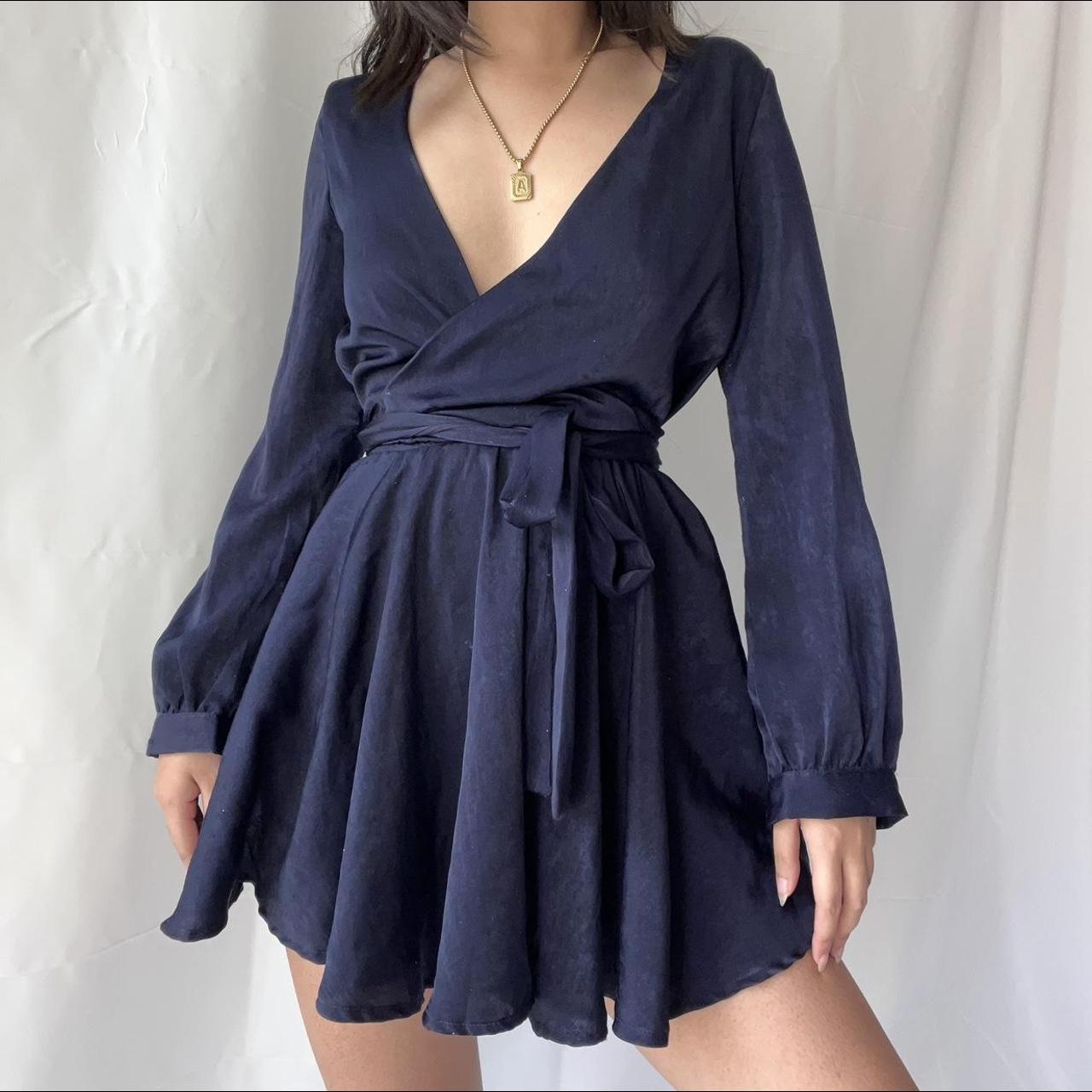 Lioness mini Dress In navy with shorts under.... - Depop