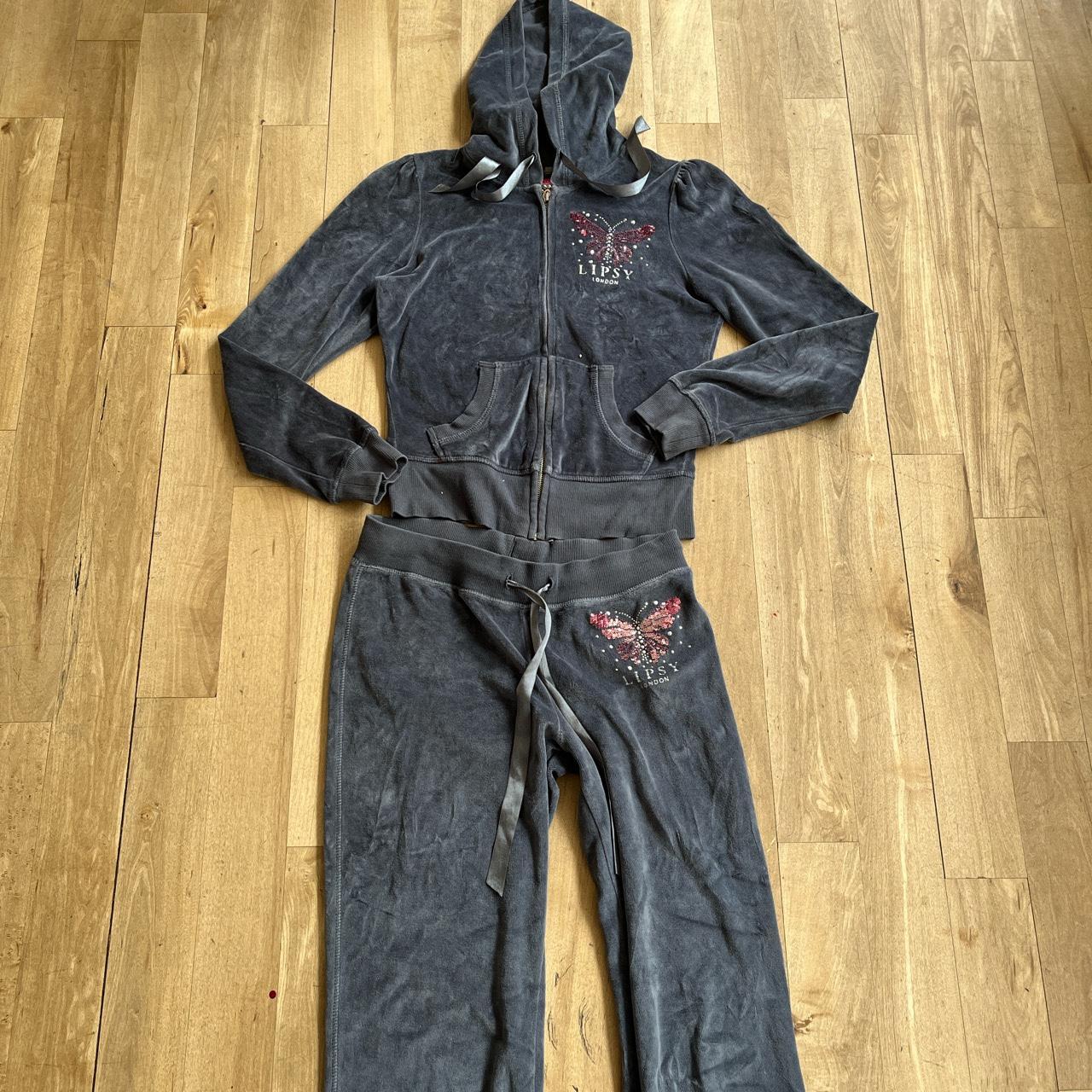 Most amazing Lipsy London Velour tracksuit set Deep