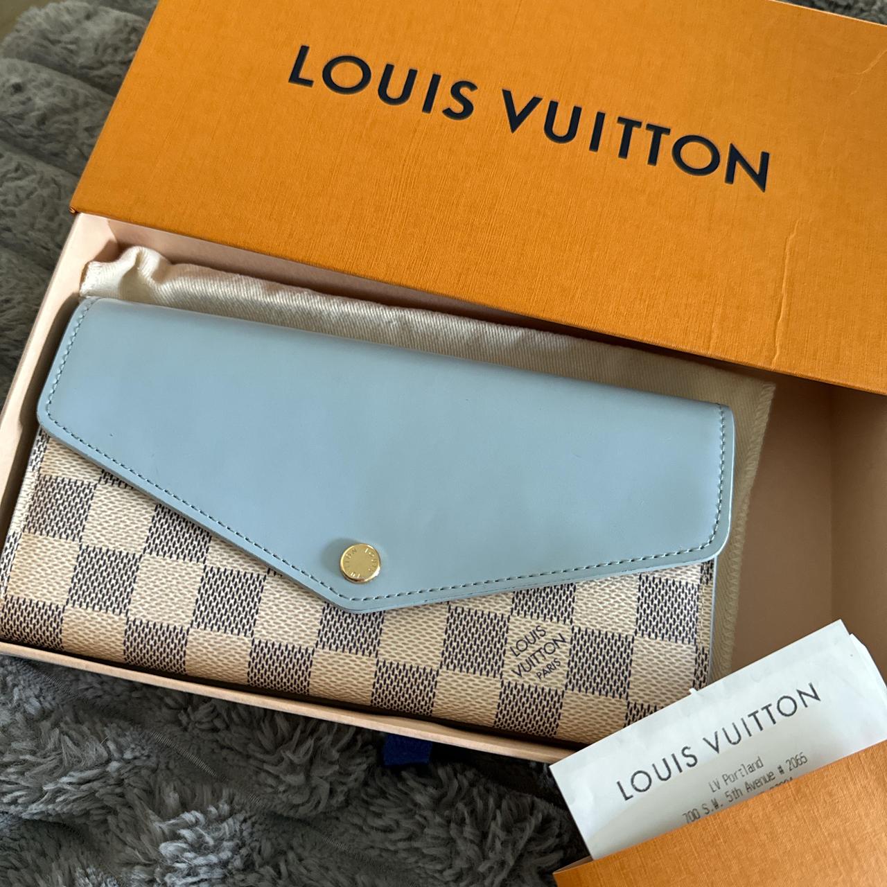 Louis Vuitton Damier Azur Sarah popular Wallet