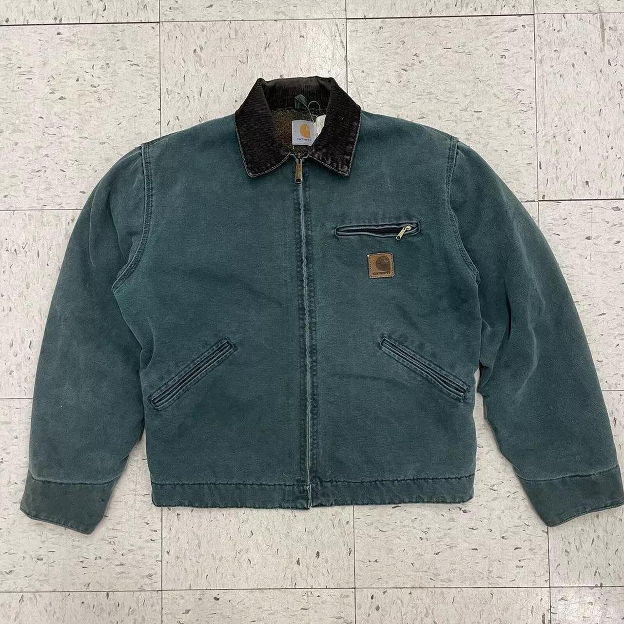 Vintage Carhartt Detroit Jacket Sandstone J43 Canvas. Depop