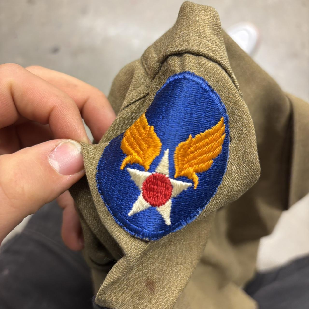 Men's Shirt - Khaki/Green - L – Khaki ww2 militar… - image 6