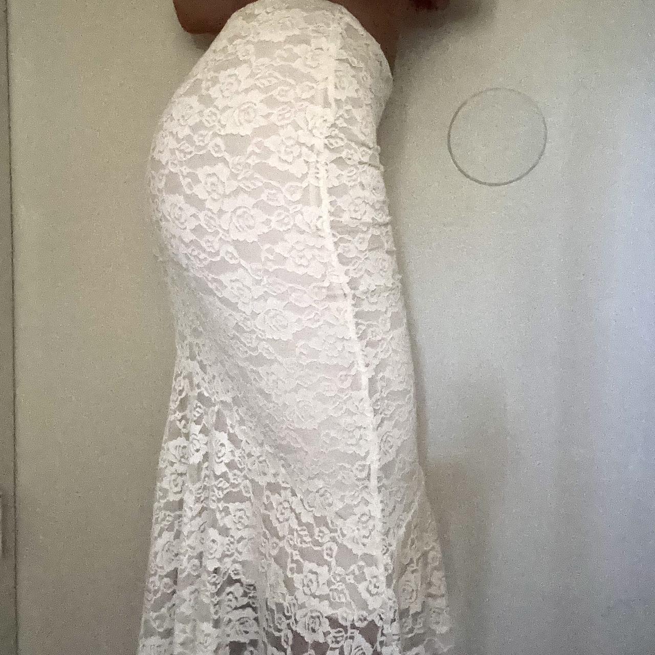 Women's Skirt - White/Cream - S – White lace midi… - image 2