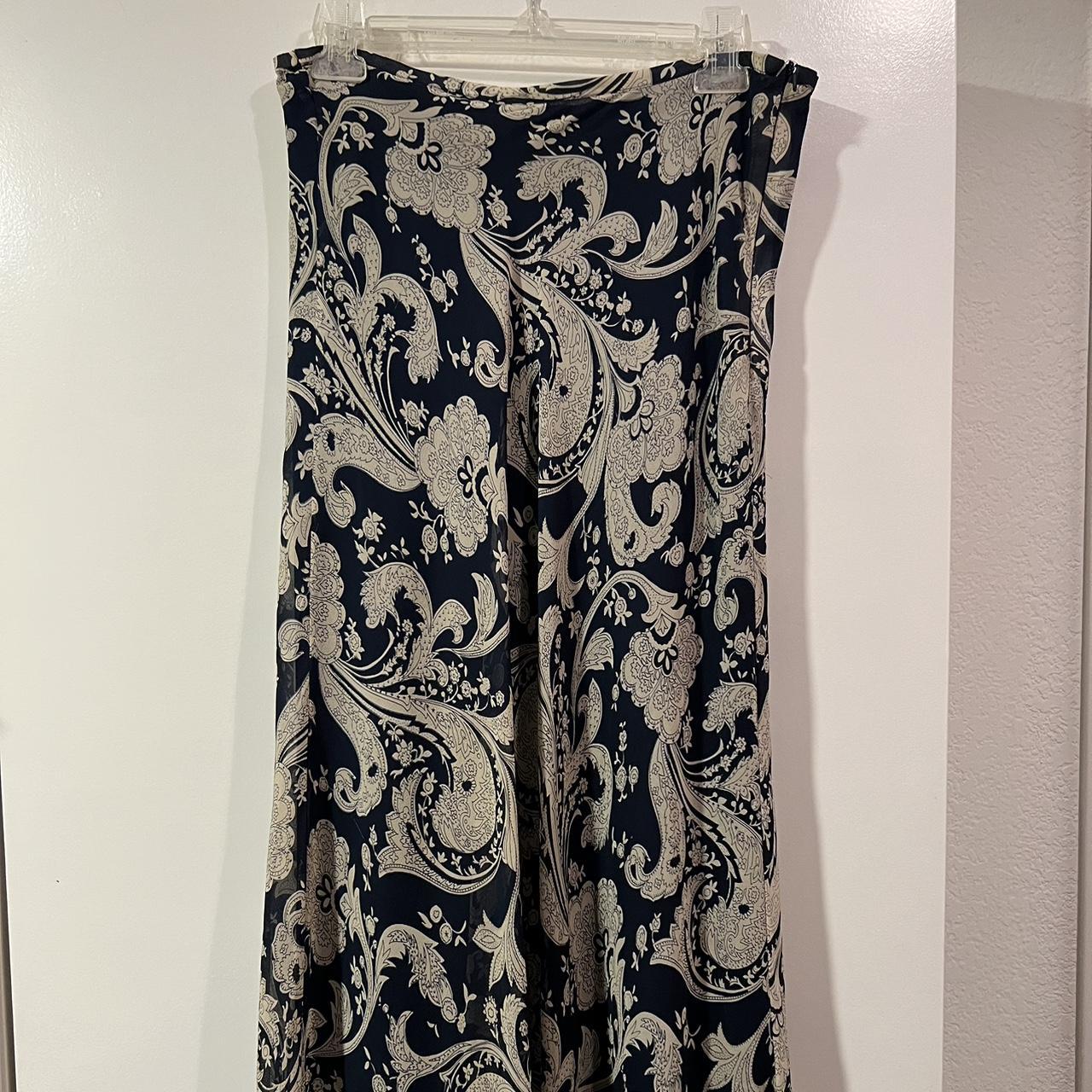 Women's Skirt - Blue/Navy - S – Vintage silk R. J. Collection - size …