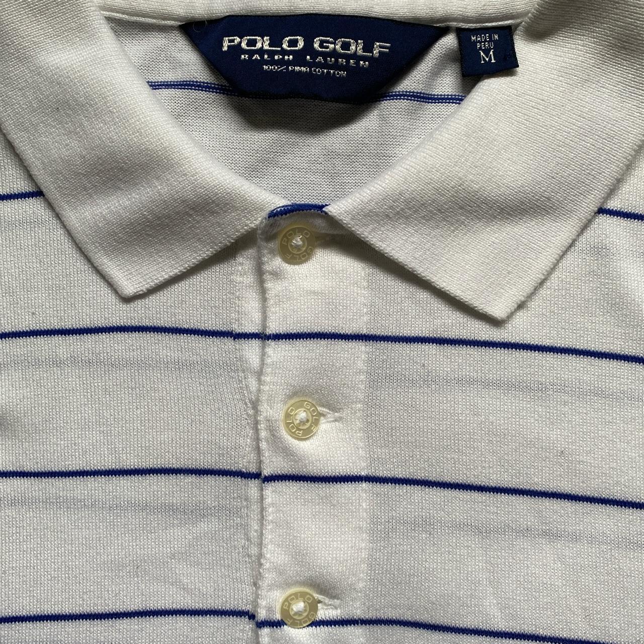 Polo Ralph Lauren Men's White and Blue Polo-shirts | Depop