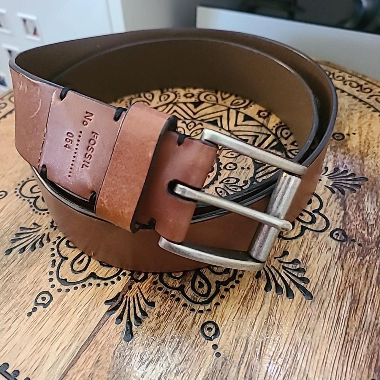 Fossil Men's Belt - Brown – The FOSSIL 100153 Bro… - image 3