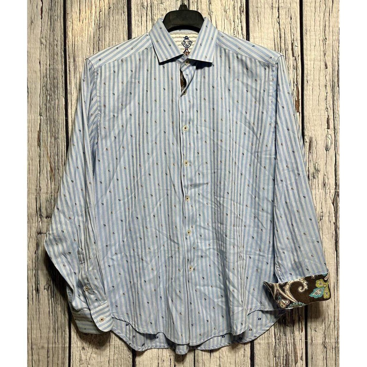 Robert purchases Graham Blue Stripe Dress Shirt