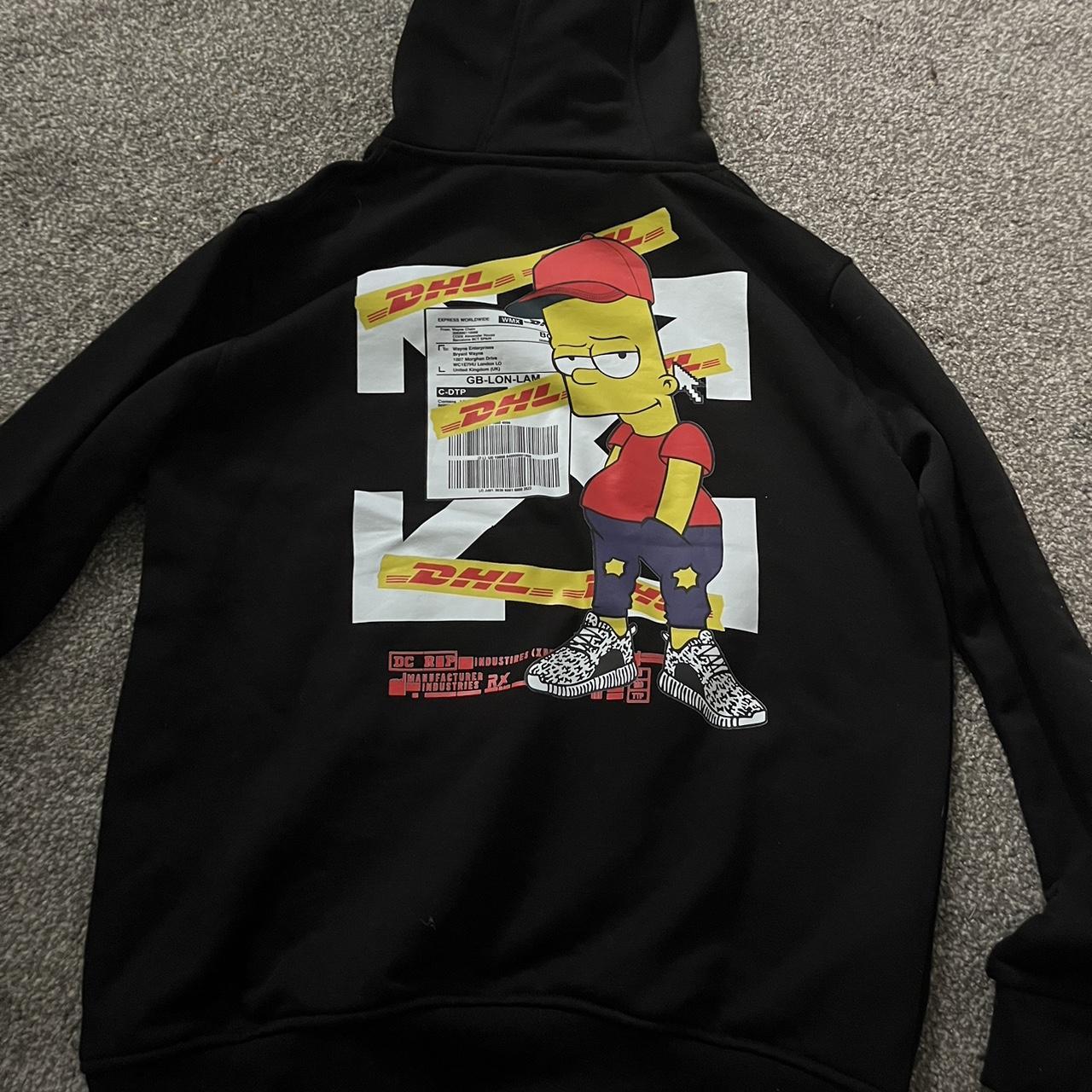 Simpsons off white hoodie on sale