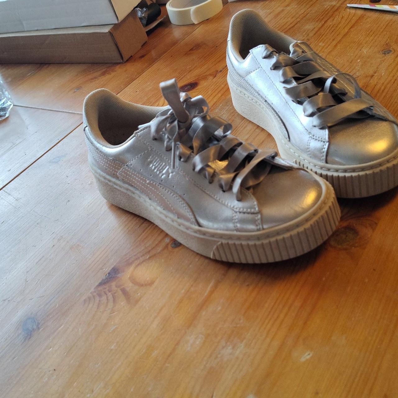 Puma platform silver online