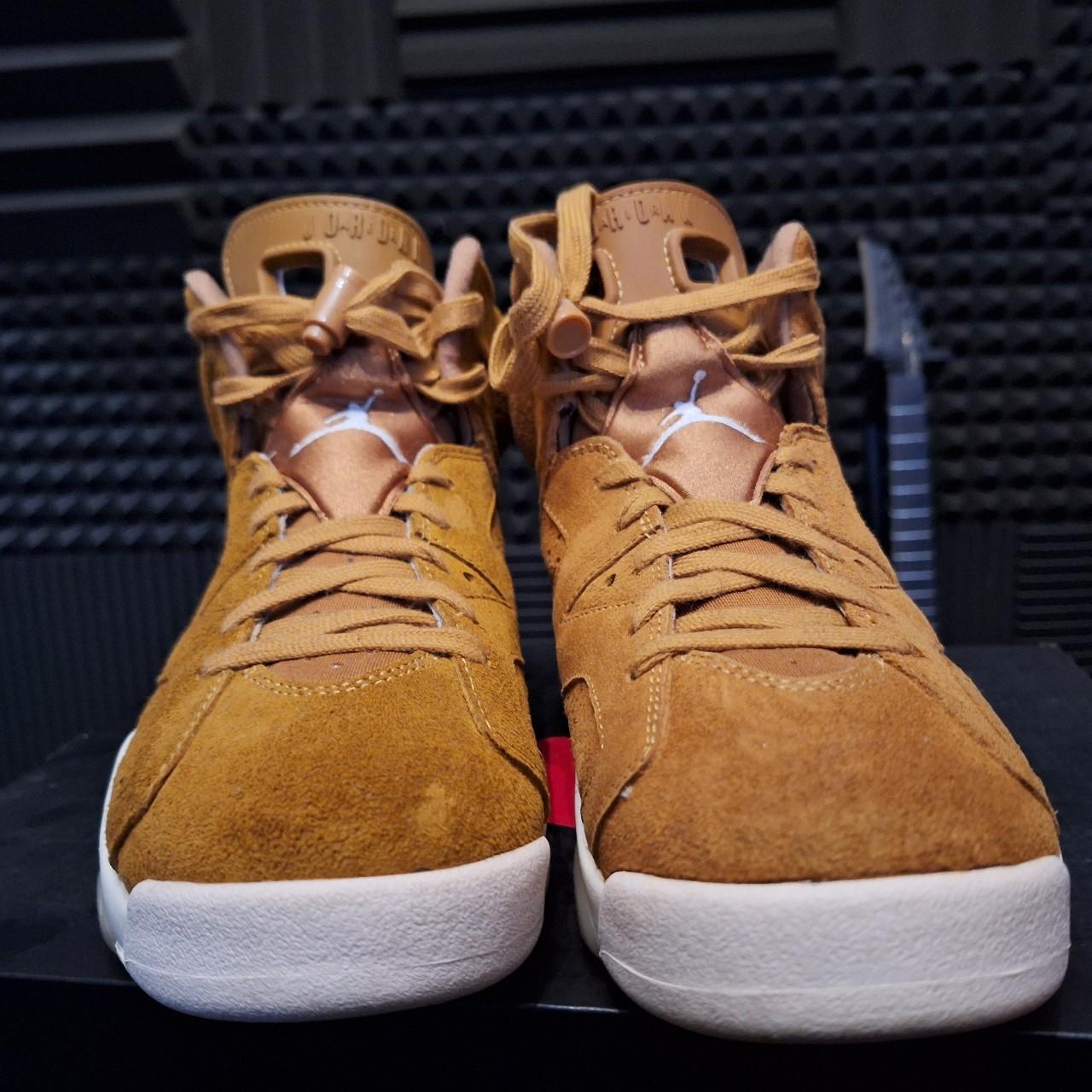 Jordan Retro Wheat, Golden Harvest Mens Size Depop